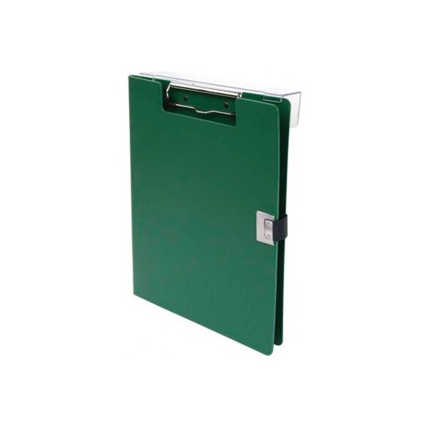 Omnimed Overbed Covered Poly Clipboard, 10"W x 13"H, Forest Green